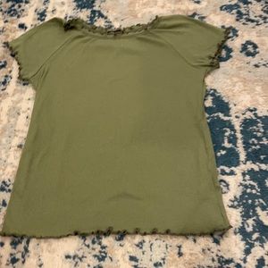 Sage green top